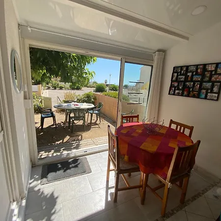 T2 Rdc, Cabine, Climatise,terrasse Et Parking Lägenhet Narbonne-Plage