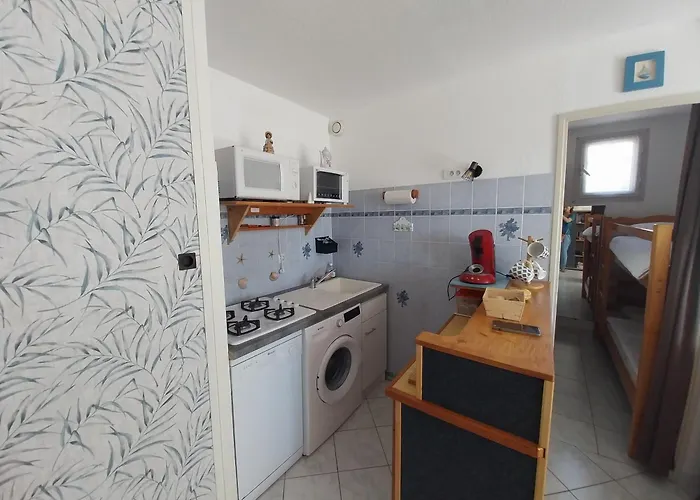 T2 Rdc, Cabine, Climatise,terrasse Et Parking * Narbonne-Plage